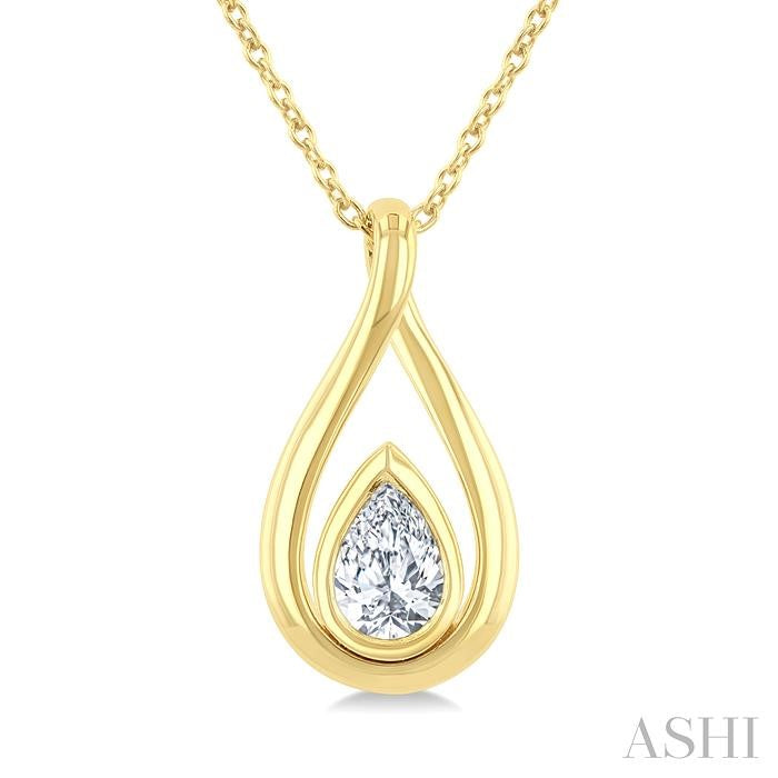 Pear Shape Diamond Fashion Pendant