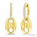 Aeris Gold Mariner Link Diamond Fashion Earrings