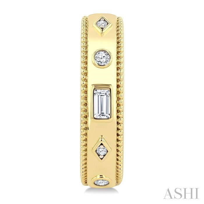 Mixed Shape Bezel Set Diamond Huggie Earrings