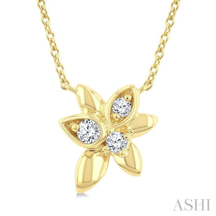 Starlit Petals Diamond Fashion Pendant
