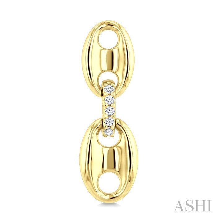 Aeris Gold Mariner Link Diamond Fashion Earrings