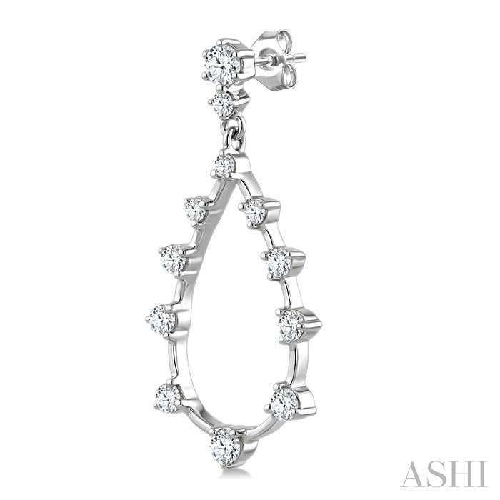 Drop Floating Diamond Fashion Earrings
