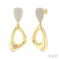 Aeris Gold Drop Diamond Fashion Earrings