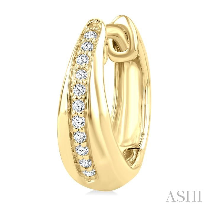Golden Glow Diamond Fashion Hoop Earrings