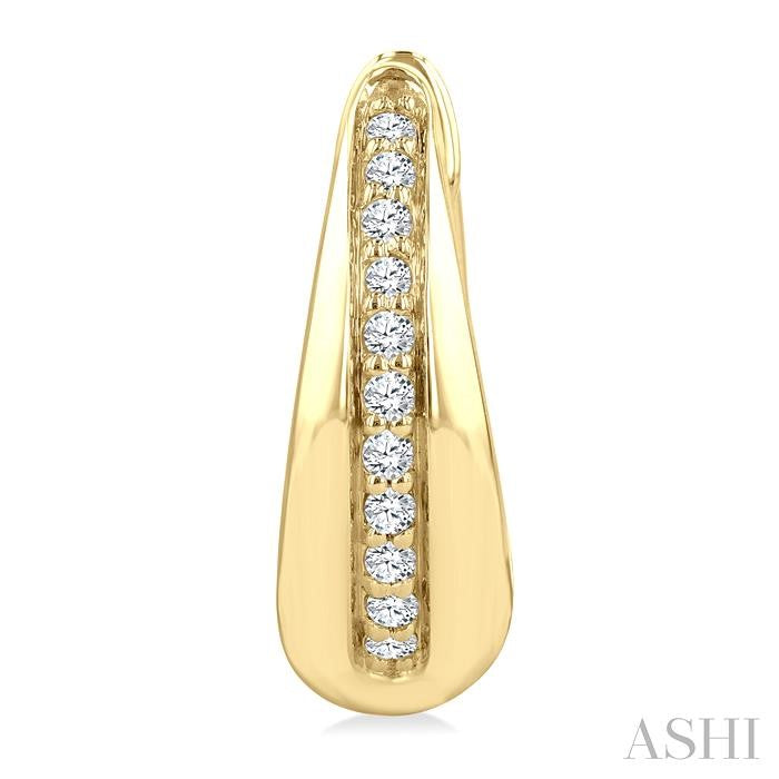 Golden Glow Diamond Fashion Hoop Earrings