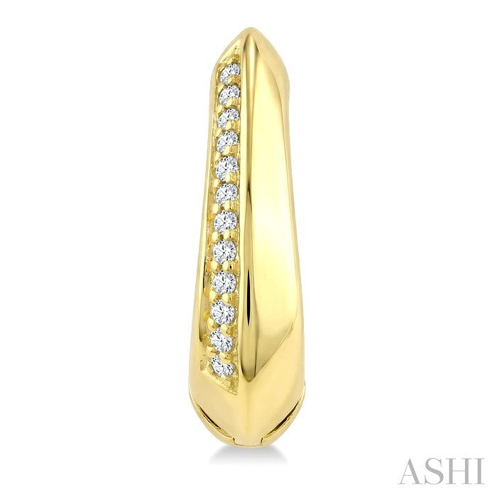 Diamond Fashion Hoop Earrings