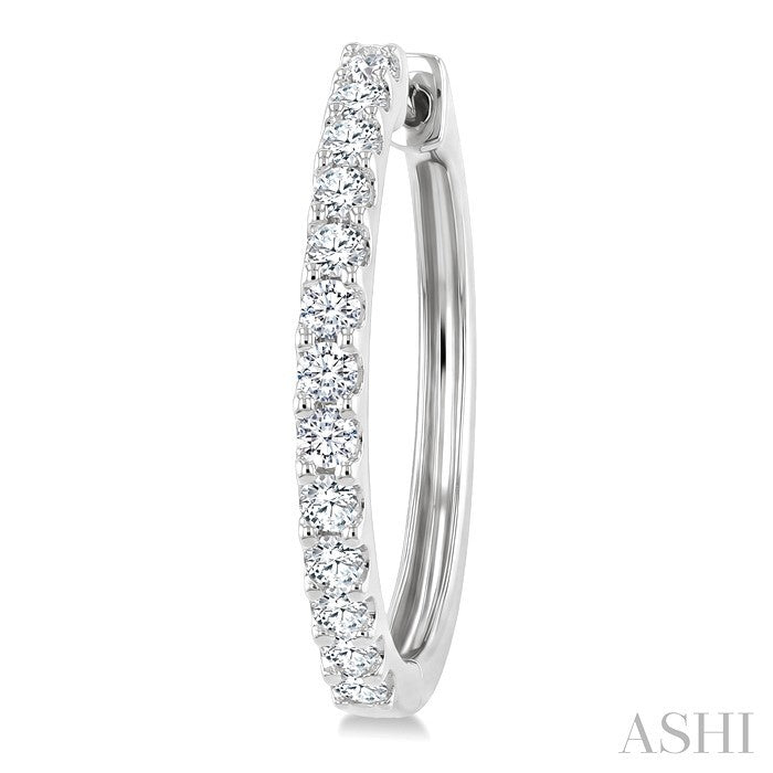 Diamond Hoop Earrings