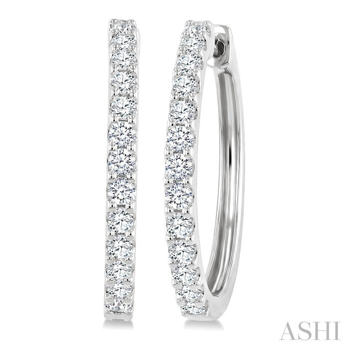 Diamond Hoop Earrings