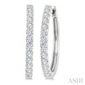 Diamond Hoop Earrings