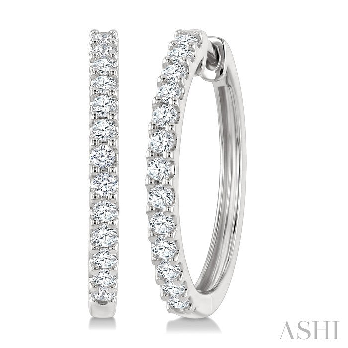 Diamond Hoop Earrings