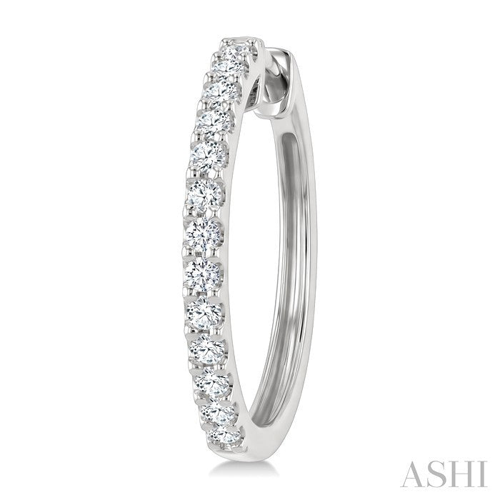 Diamond Hoop Earrings
