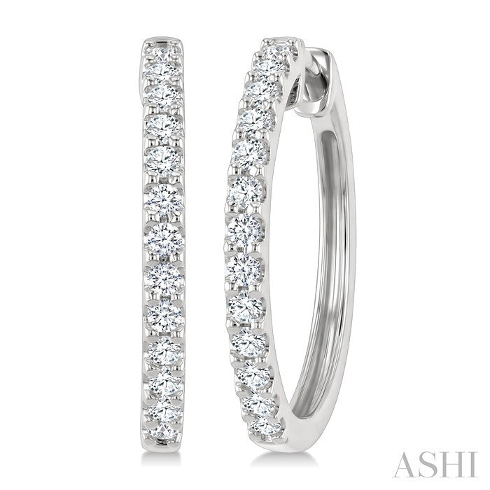 Diamond Hoop Earrings