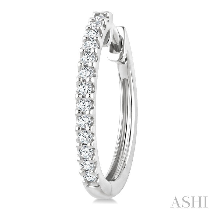 Diamond Hoop Earrings