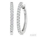Diamond Hoop Earrings
