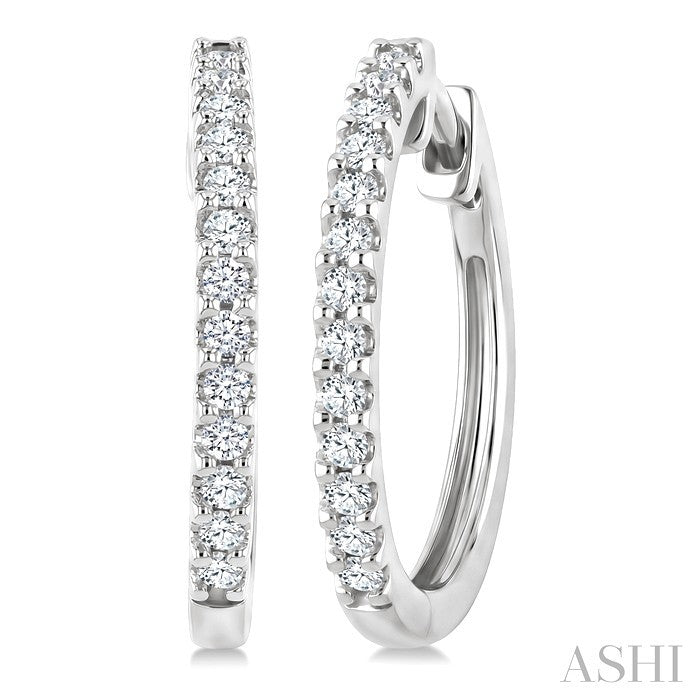 Diamond Hoop Earrings