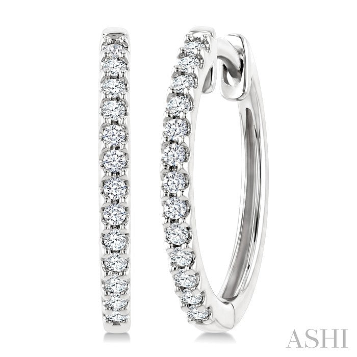 Diamond Hoop Earrings