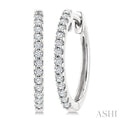 Diamond Hoop Earrings