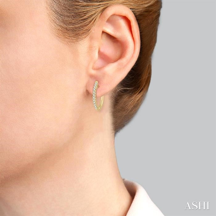 Diamond Hoop Earrings