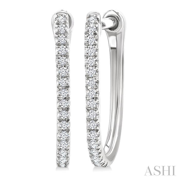Diamond Hoop Earrings