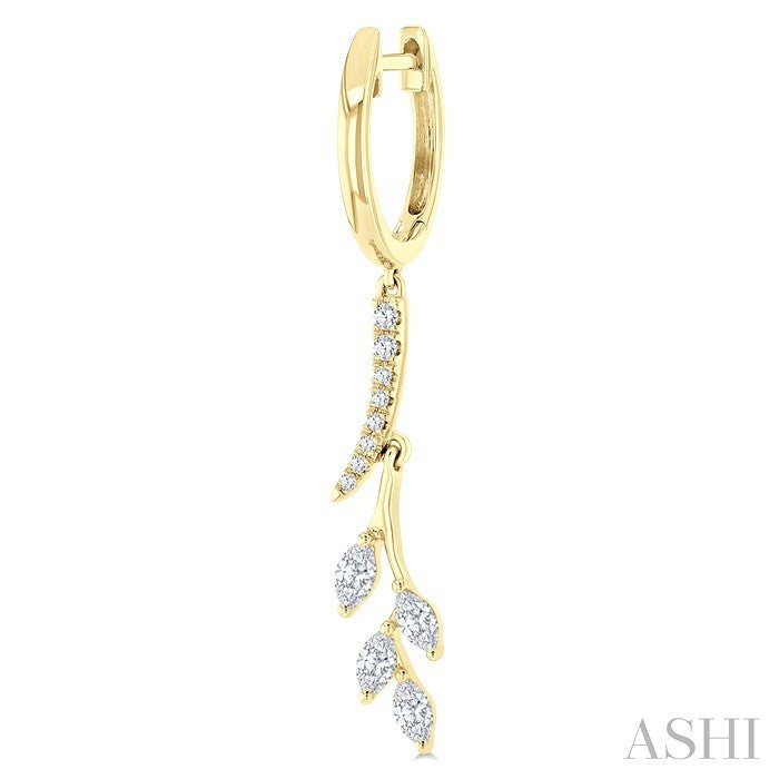 Leaf Diamond Fashion Earrings