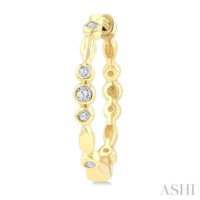 Diamond Fashion Hoop Earrings
