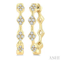Diamond Fashion Hoop Earrings