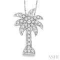Palm Tree Diamond Fashion Pendant