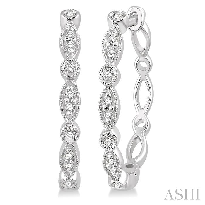 Diamond Hoop Earrings