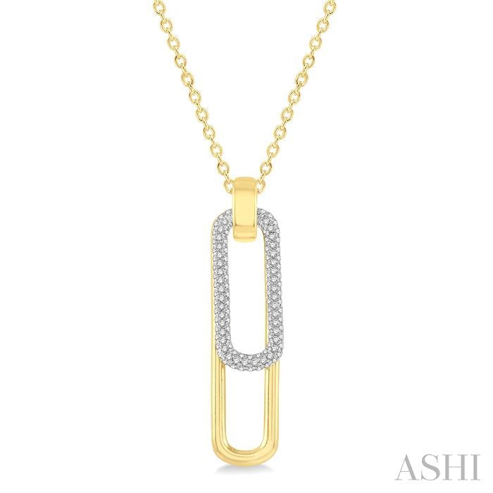 Paperclip Diamond Fashion Pendant