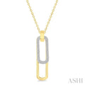 Paperclip Diamond Fashion Pendant