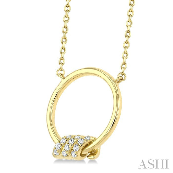 Twine Circle Diamond Fashion Pendant