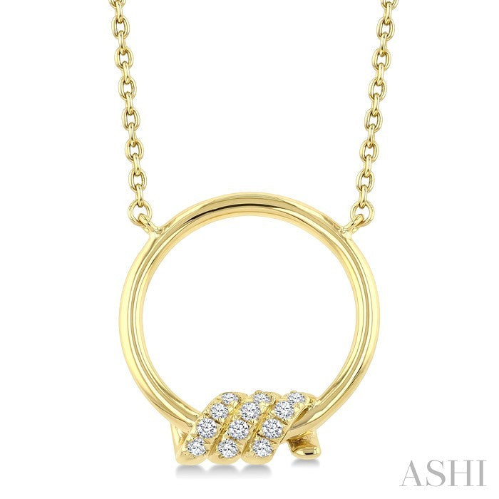 Twine Circle Diamond Fashion Pendant