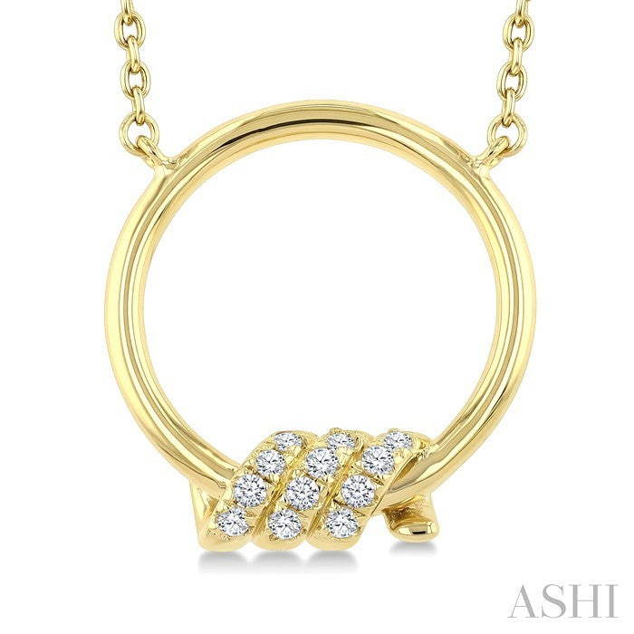 Twine Circle Diamond Fashion Pendant