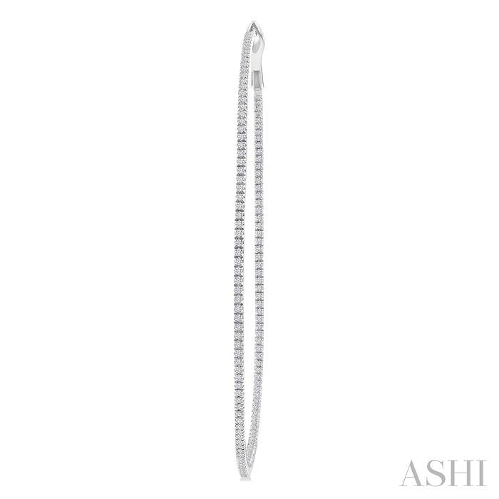 Inside-Out Diamond Skinny Hoop Earrings