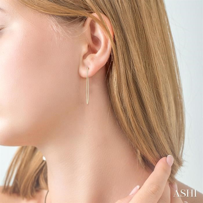 Inside-Out Diamond Skinny Hoop Earrings