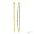 Inside-Out Diamond Skinny Hoop Earrings