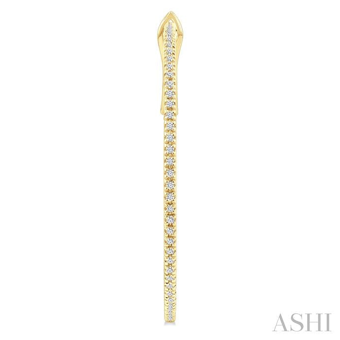 Inside-Out Diamond Skinny Hoop Earrings