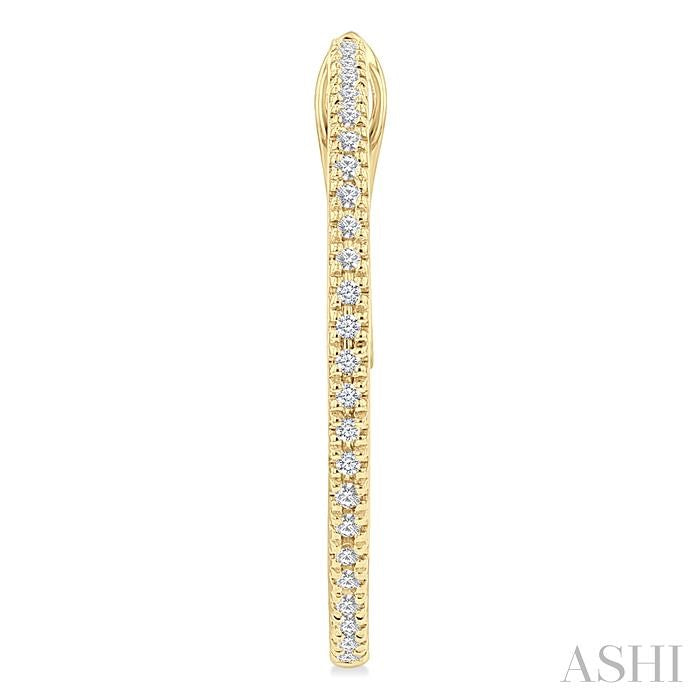 Inside-Out Diamond Skinny Hoop Earrings