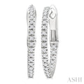 Inside-Out Diamond Skinny Hoop Earrings