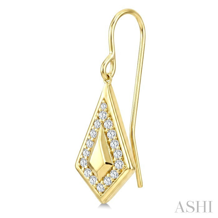 Kite Shape Diamond Fashion Earrings