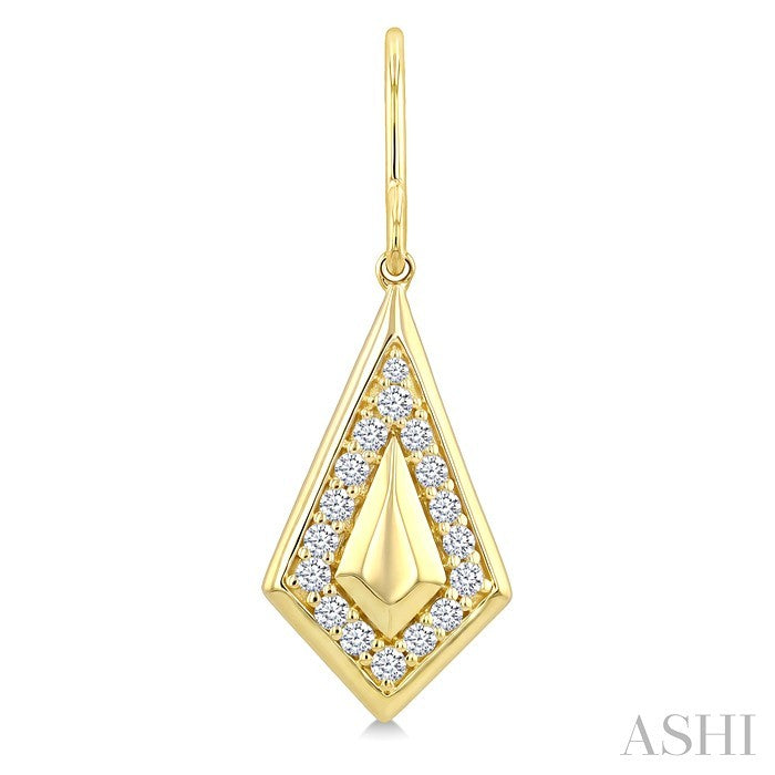 Kite Shape Diamond Fashion Earrings