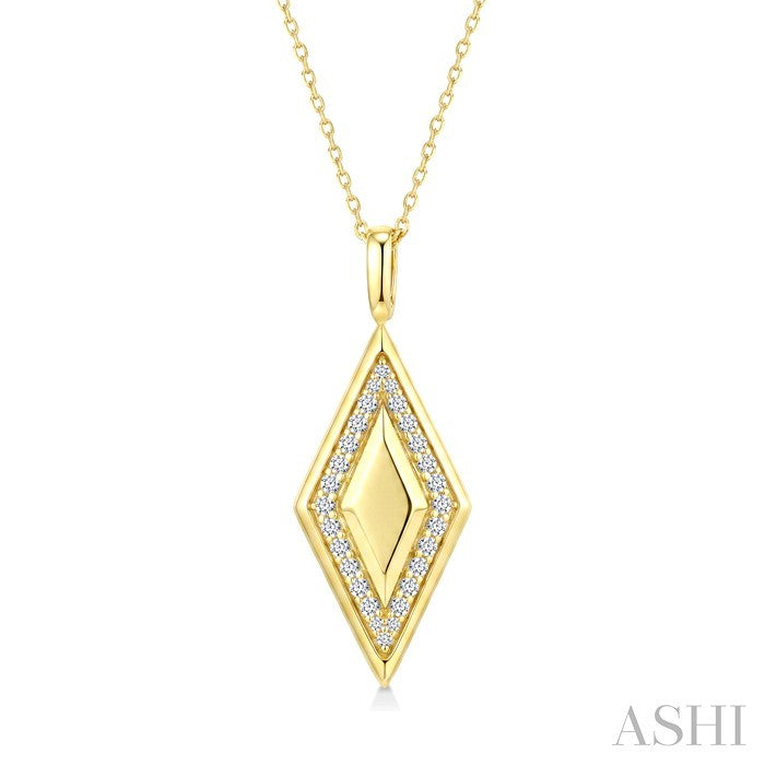 Rhombus Shape Diamond Fashion Pendant