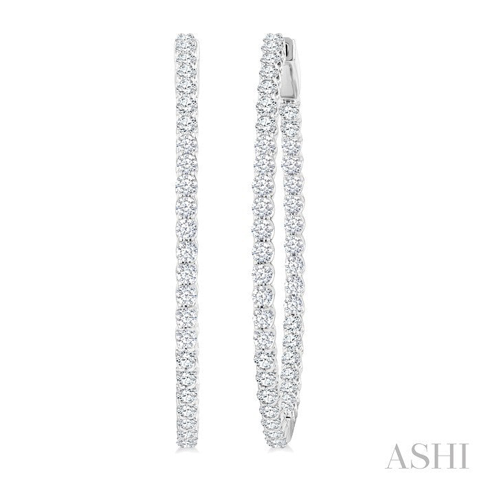 Inside-Out Diamond Hoop Earrings