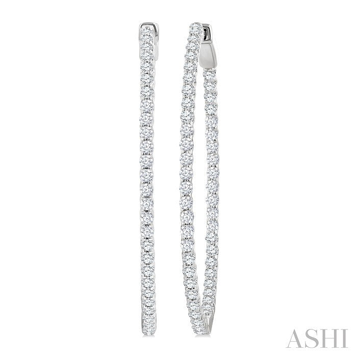 Inside-Out Diamond Hoop Earrings
