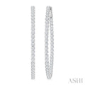 Inside-Out Diamond Oval Hoop Earrings