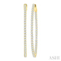 Inside-Out Diamond Oval Hoop Earrings