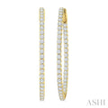 Inside-Out Diamond Oval Hoop Earrings