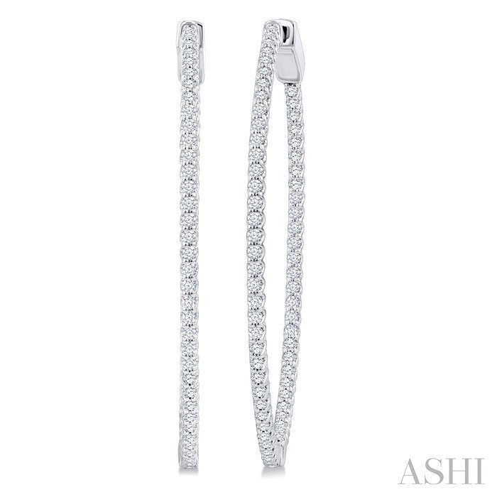 Inside-Out Diamond Hoop Earrings
