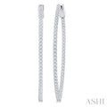 Inside-Out Diamond Oval Hoop Earrings