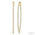 Inside-Out Diamond Oval Hoop Earrings